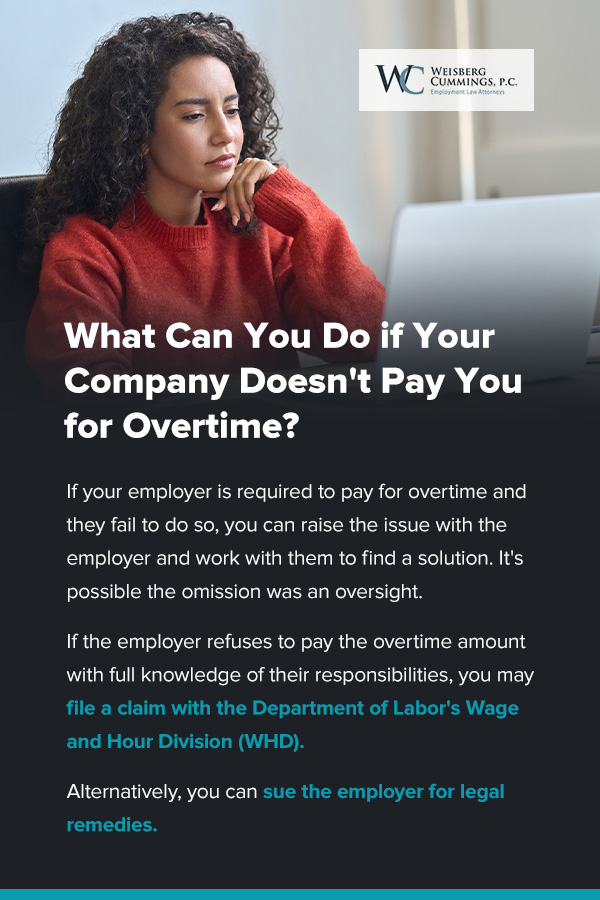What Can You Do if Your Company Doesn't Pay You for Overtime?