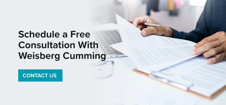 Schedule a Free Consultation With Weisberg Cumming