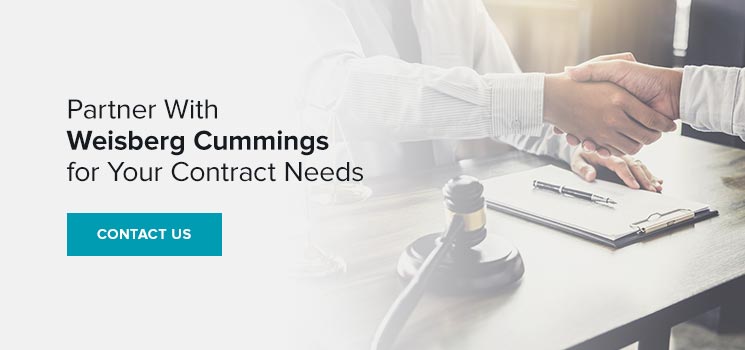 Contact Weisberg for contract needs