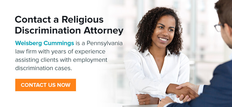 Contact a Religious Discrimination Attorney in Pennsylvania